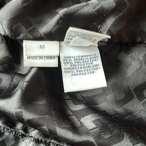 DVF Black Wool Coat - Picture 8 of 8